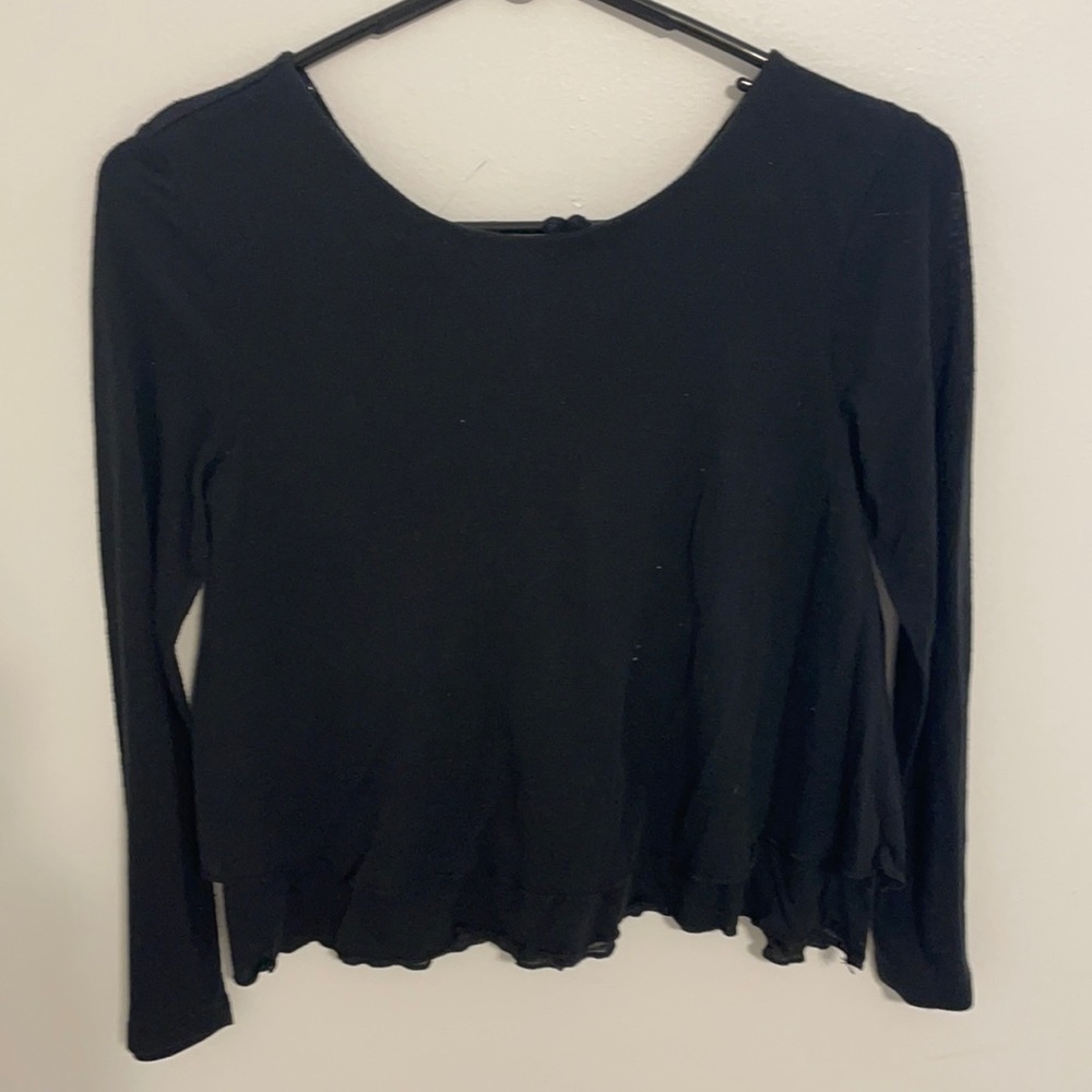 Black crop top